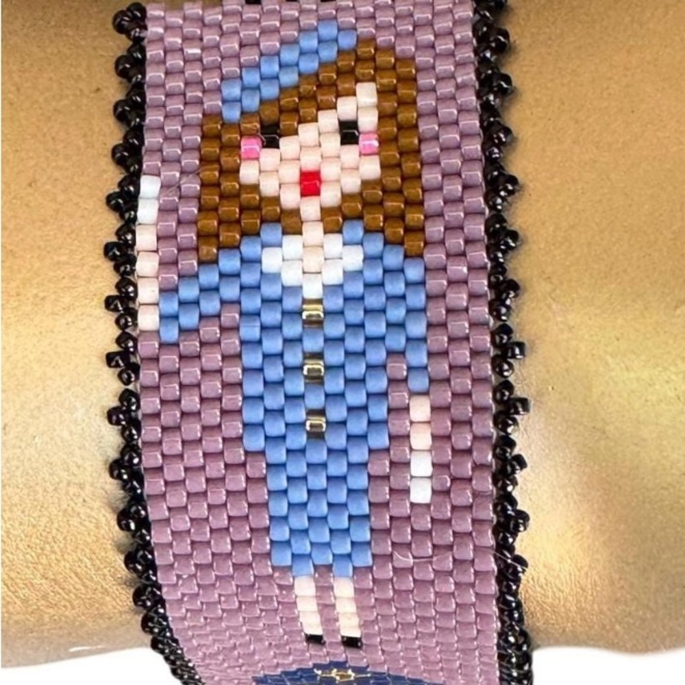 Handcrafted beaded bracelet, flight attendant, female pilot, vintage stewardess - Picture 6 of 8